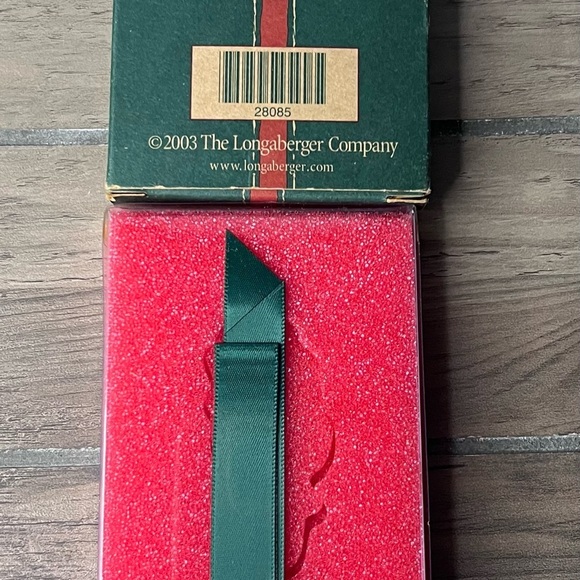 Longaberger Pewter 2003 Santa Key Christmas Ornament/hang on door knob - Picture 3 of 3